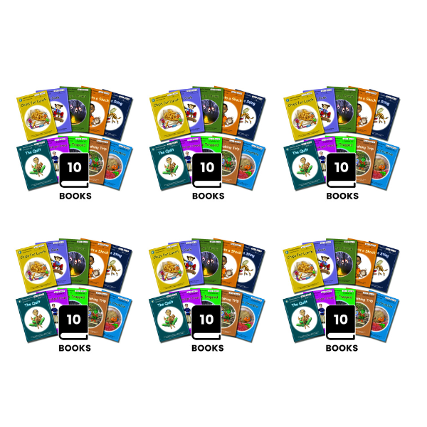 Dandelion Readers, Set 2 Units 11 - 20 (10 Titles) - 6 Pack - ABC School Supplies