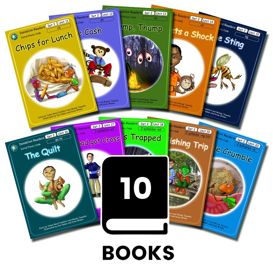 Dandelion Readers, Set 2 Units 11 - 20 (10 Titles) - ABC School Supplies