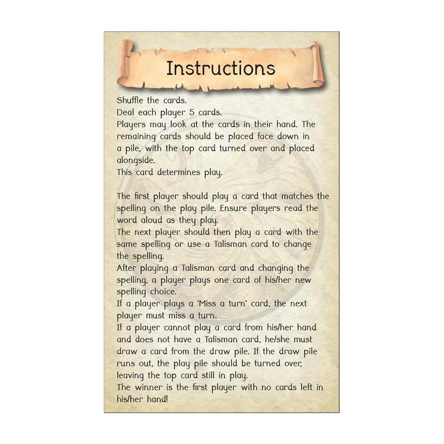 Dandelion Talisman Card Games, Boxes 11 - 20 - ABC School Supplies