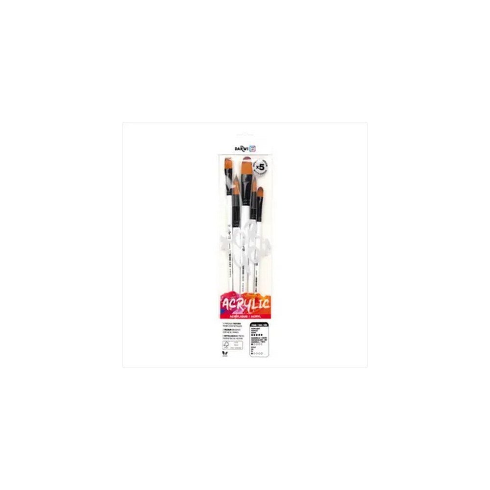Darwi DFY Set of 5 medium brushes - ABC School Supplies