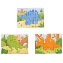Dinosaur (6 Piece Puzzles) - 3 Puzzles - ABC School Supplies