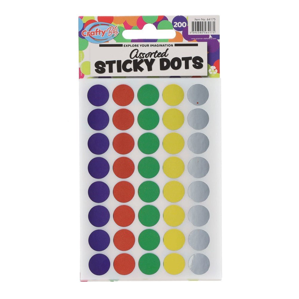 Dots Stickers – Pack Of 200 - ABC School Supplies