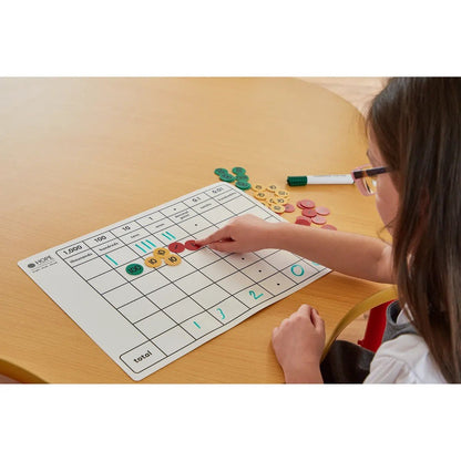 Dry - Wipe Place Value Boards Pack Of 6 - ABC School Supplies