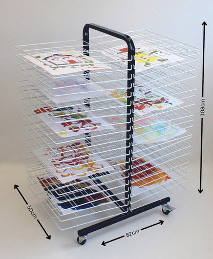 Drying Rack Mobile 40 Large Shelf - ABC School Supplies
