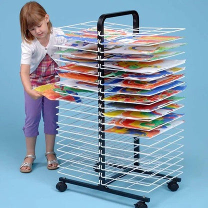 Drying Rack Mobile 40 Small Shelf - ABC School Supplies