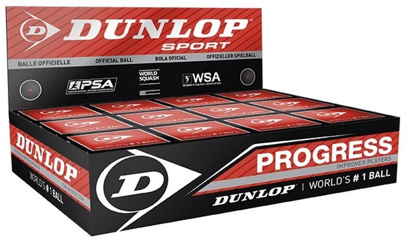 Dunlop Progress Squash Balls (1 Ball Box Of 12) - ABC School Supplies