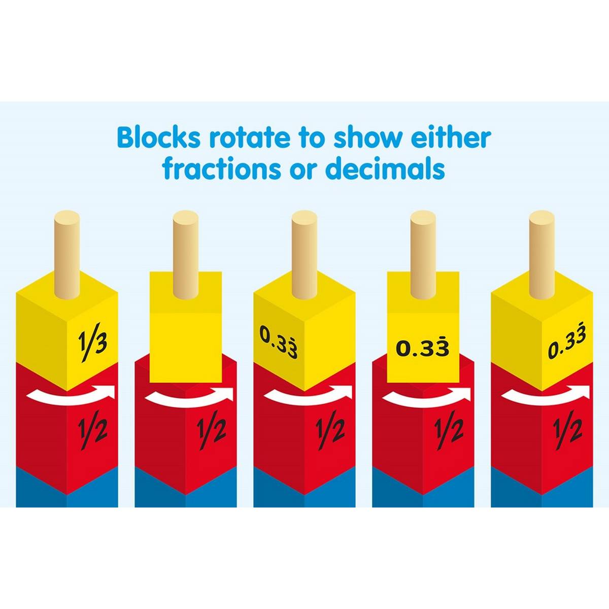 Wooden Fraction and Decimal Towers