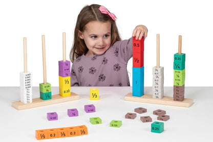 Wooden Fraction and Decimal Towers