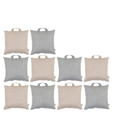 Eden Carry Cushions Natural/Grey - Pack of 10 - ABC School Supplies