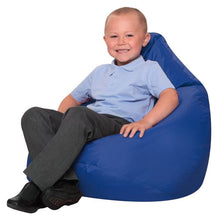 Eden Learning Bean Bag Reading Chair With High Back, Blue - ABC School Supplies