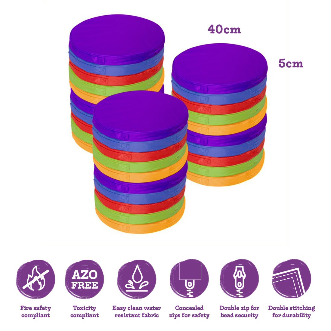 Eden Learning Carry Cushions (30 Pack) - ABC School Supplies