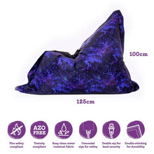 Eden Learning Galaxy Print Childrens Floor Cushion – Uv Reactive - ABC School Supplies