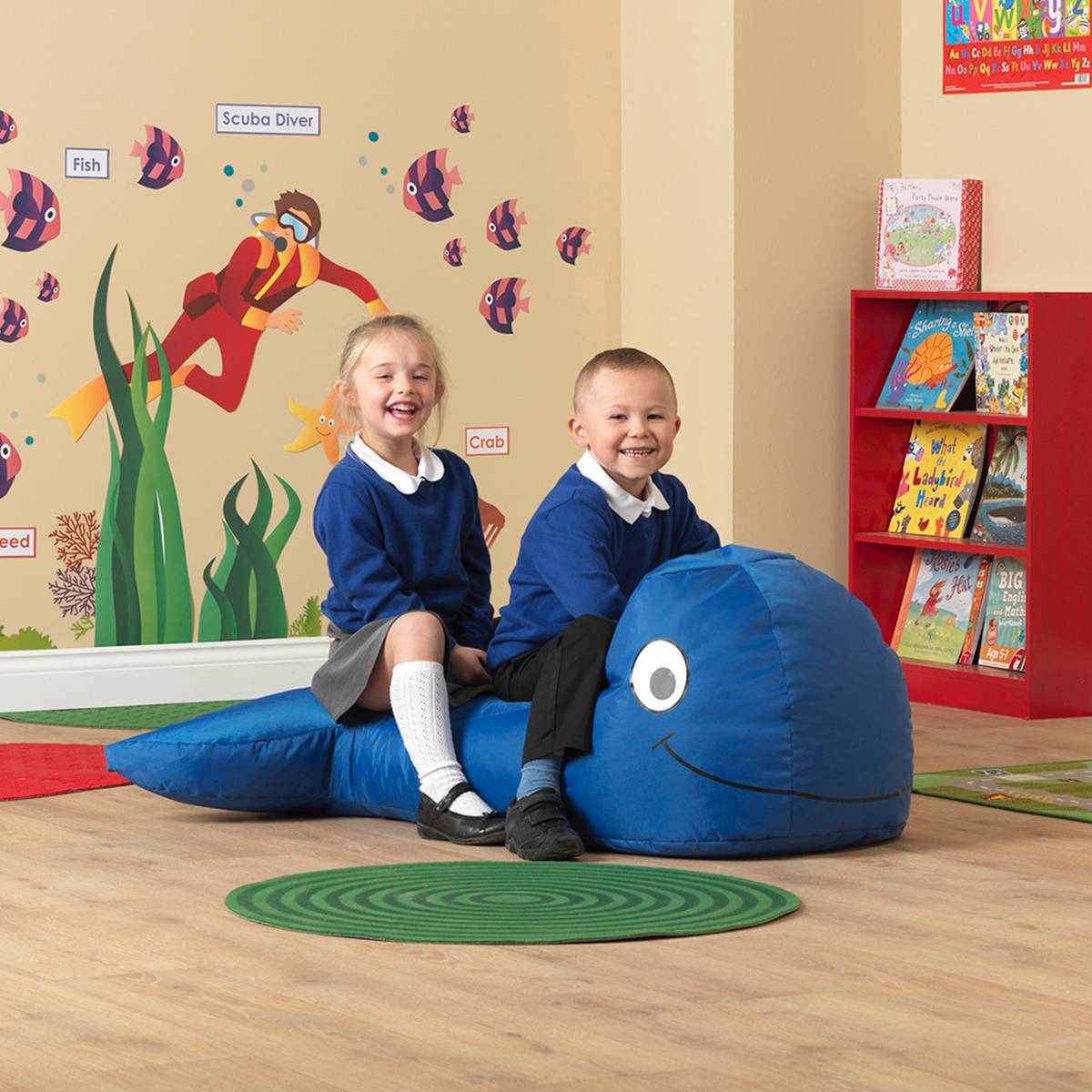 Eden Learning Large Sea Life Sensory Bean Bag Chairs Set Of 3 - ABC School Supplies