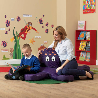 Eden Learning Large Sea Life Sensory Bean Bag Chairs Set Of 3 - ABC School Supplies