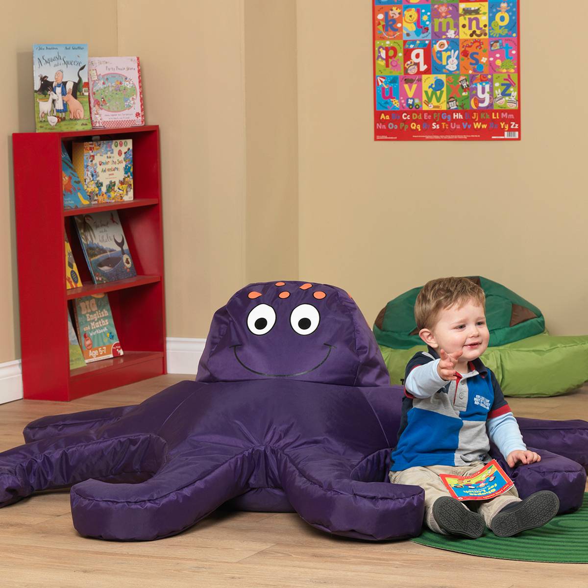 Eden Learning Large Sea Life Sensory Bean Bag Chairs Set Of 3 - ABC School Supplies