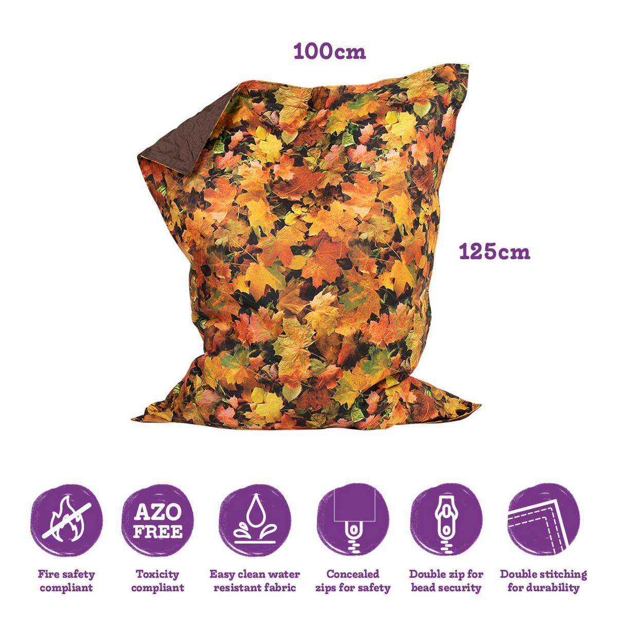 Eden Learning Nature Leaves Print Floor Cushion - ABC School Supplies