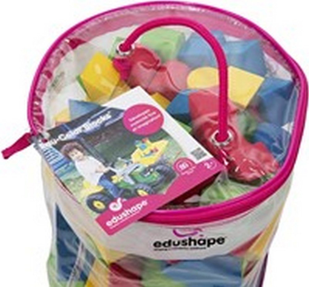 Edushape Coloured Edu - Blocks (80 Pcs) - ABC School Supplies