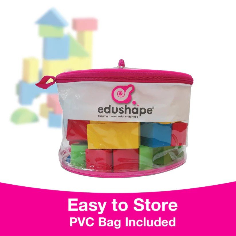 Edushape Coloured Edu - Blocks (80 Pcs) - ABC School Supplies