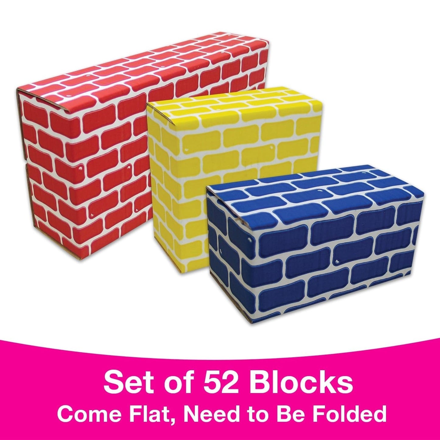 Edushape Corrugated Edu - Blocks Set Of 52 - ABC School Supplies