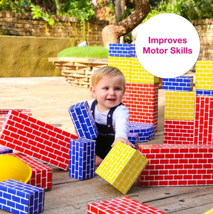 Edushape Corrugated Edu - Blocks Set of 84 - ABC School Supplies