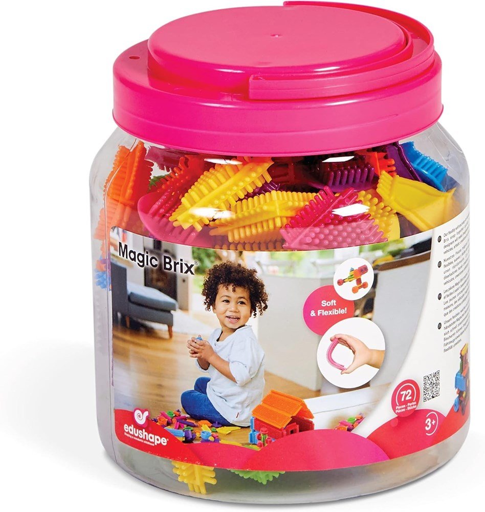 Edushape Magic Brix Building Set Of 72 Pieces - ABC School Supplies
