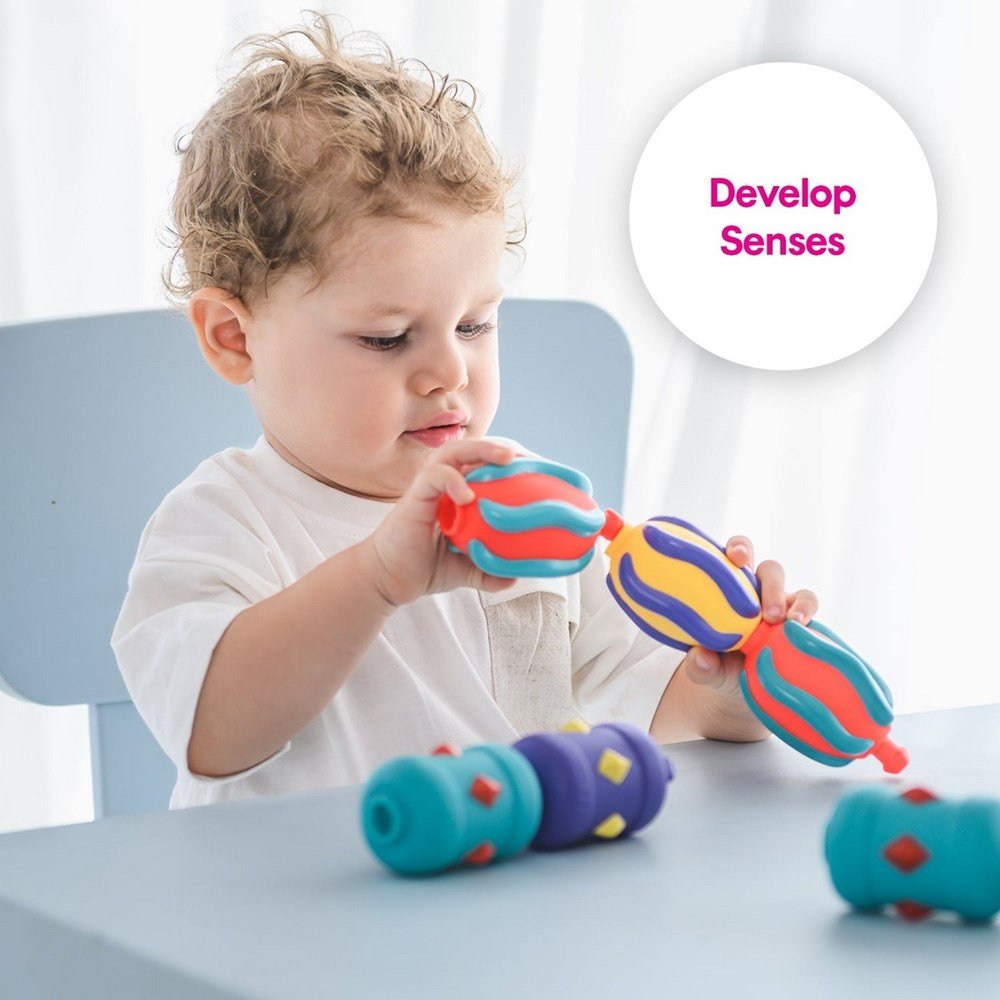 Edushape Sensory Snap Beads (12 Pcs) - ABC School Supplies