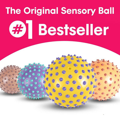 Edushape Tactile Sensory Ball - Yellow/Purple - ABC School Supplies