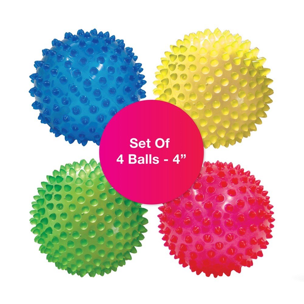 Edushape The Original Sensory Balls, See - Me 4'' (Setof 4) - ABC School Supplies