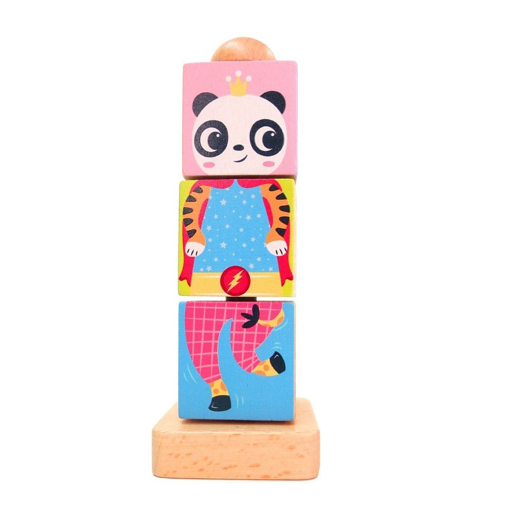 Edushape Wooden Silly Buddies Twisting Cubes - ABC School Supplies