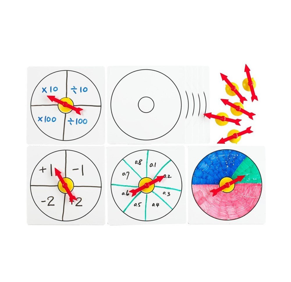 **Edx 10 Suction Spinners and Whiteboards - ABC School Supplies