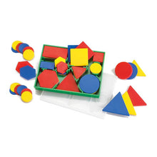 Edx Attribute Blocks Desk Set In Plastic Storage Tray - ABC School Supplies