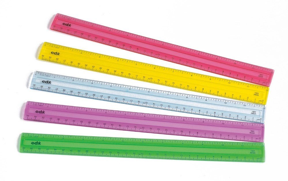 **Edx Education 30cm Ruler Set Of 10 - ABC School Supplies