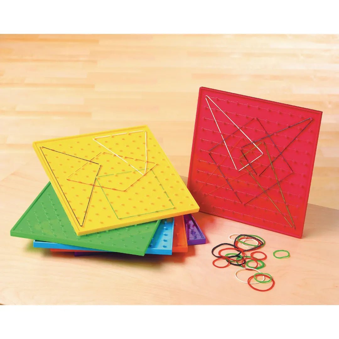 **edx education Double-Sided Geoboards - Pack of 6 - ABC School Supplies