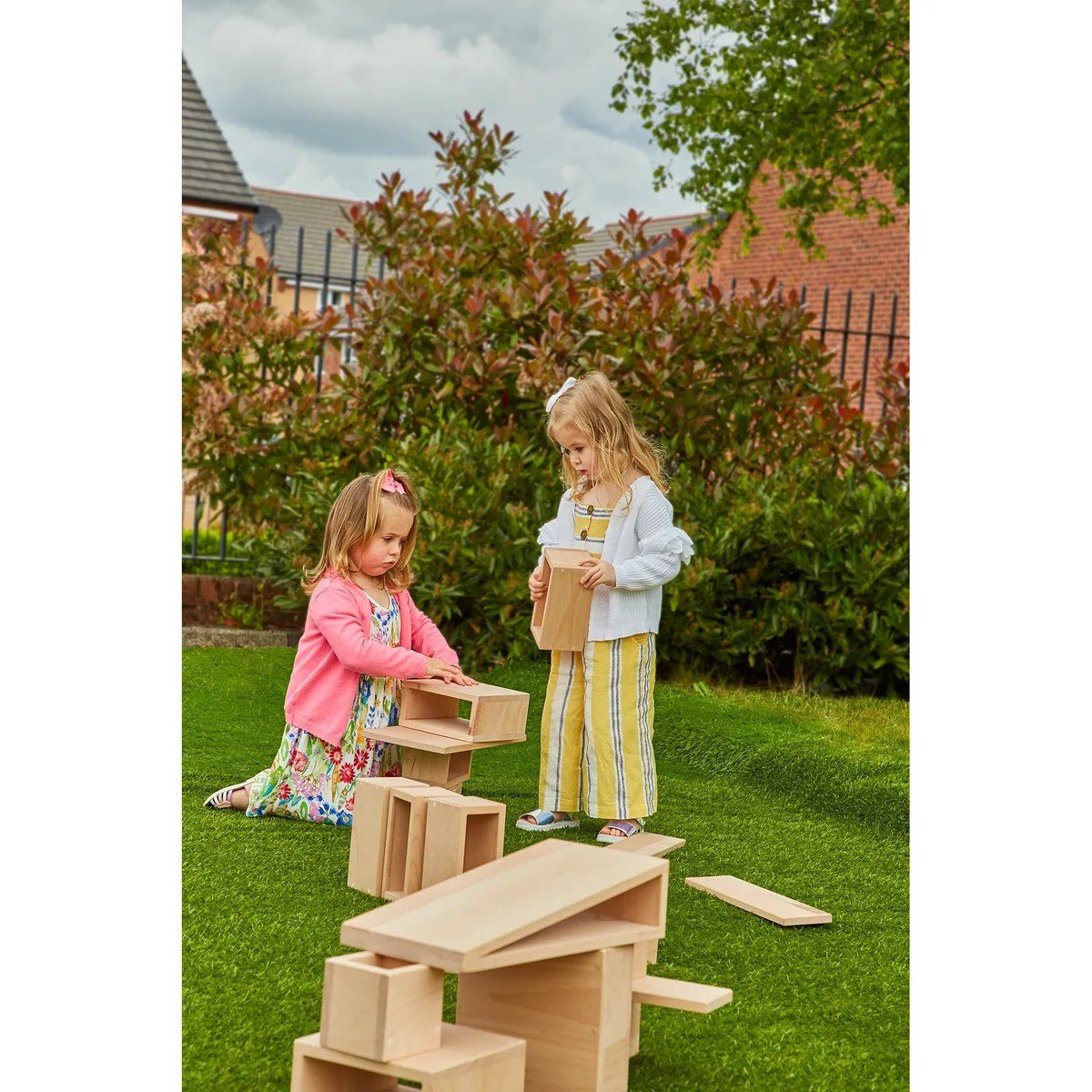 Edx Education Large Wooden Hollow Blocks - Pack Of 28 - ABC School Supplies