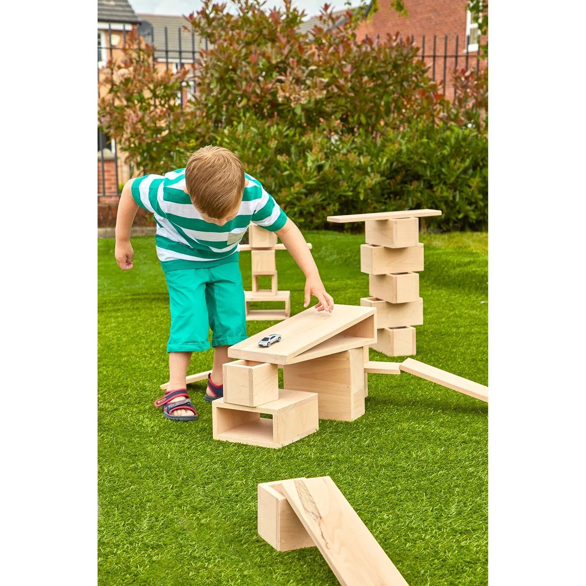Edx Education Large Wooden Hollow Blocks - Pack Of 28 - ABC School Supplies