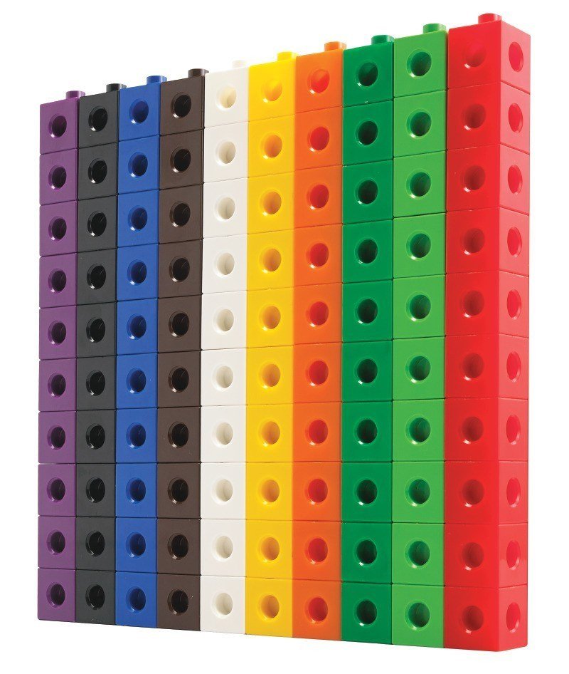 **Edx Education Linking Cubes Set of 100 - ABC School Supplies
