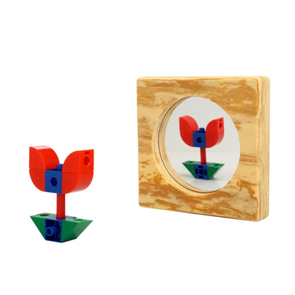 **Edx Education Pony Mirrors (Wood Colour) Set of 5 - ABC School Supplies