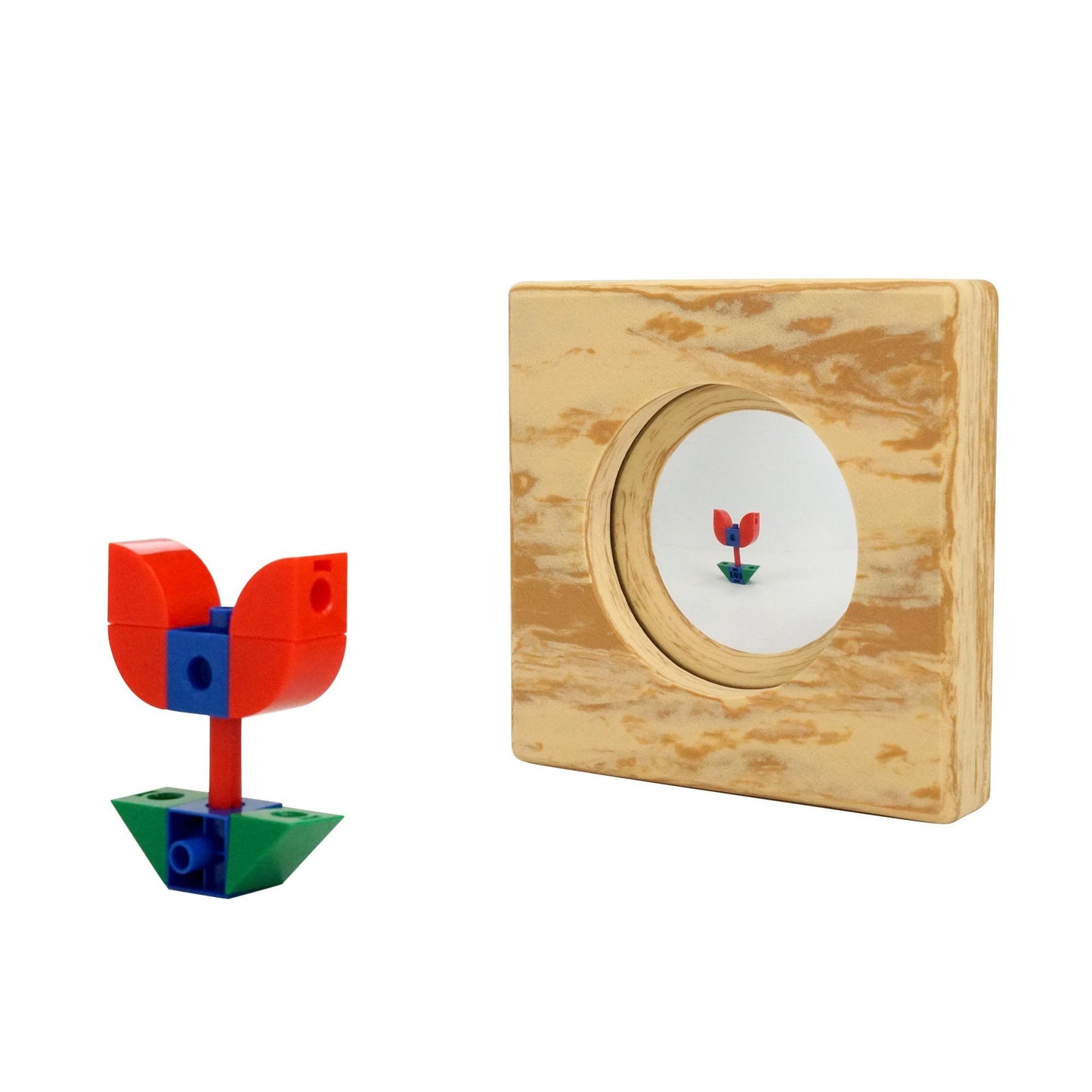 **Edx Education Pony Mirrors (Wood Colour) Set of 5 - ABC School Supplies