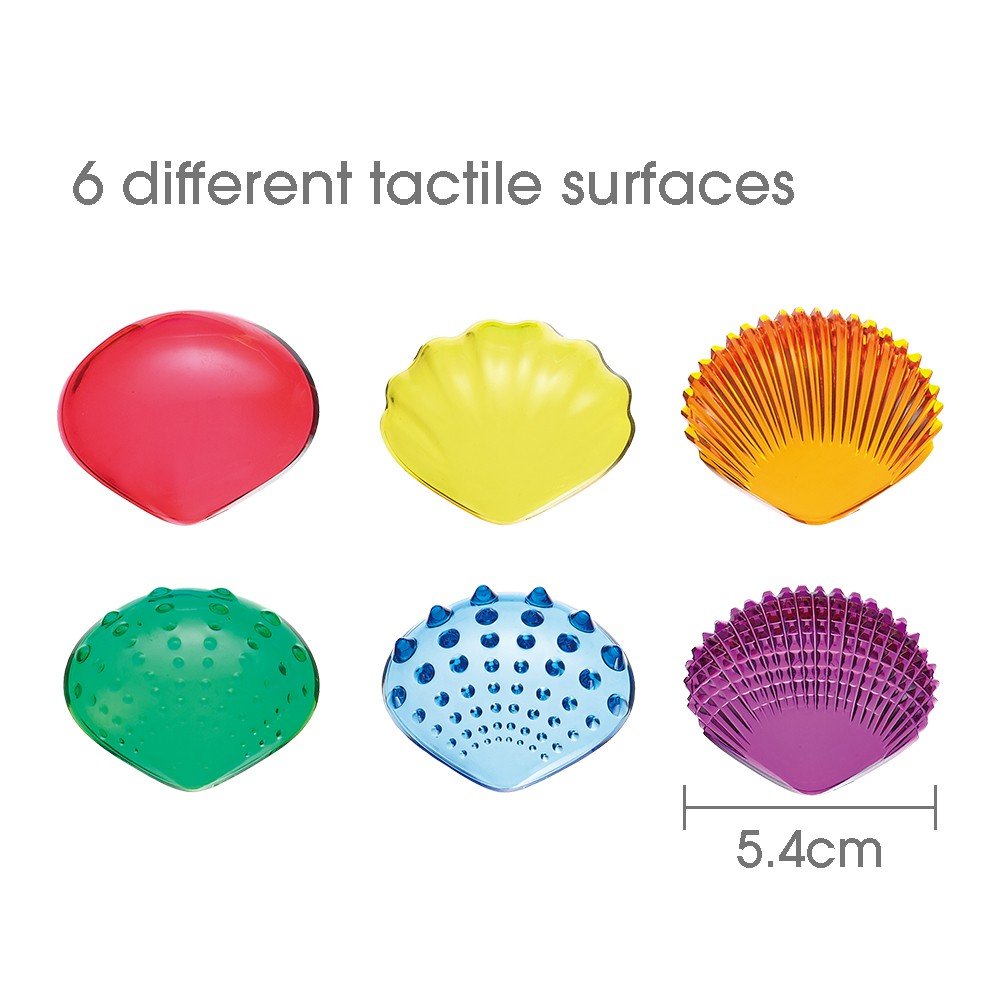 **Edx Education Translucent Sensory Shells - 48 pack - ABC School Supplies