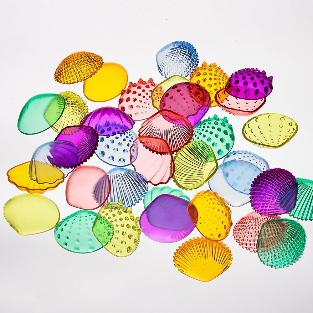 **Edx Education Translucent Sensory Shells - 48 pack - ABC School Supplies
