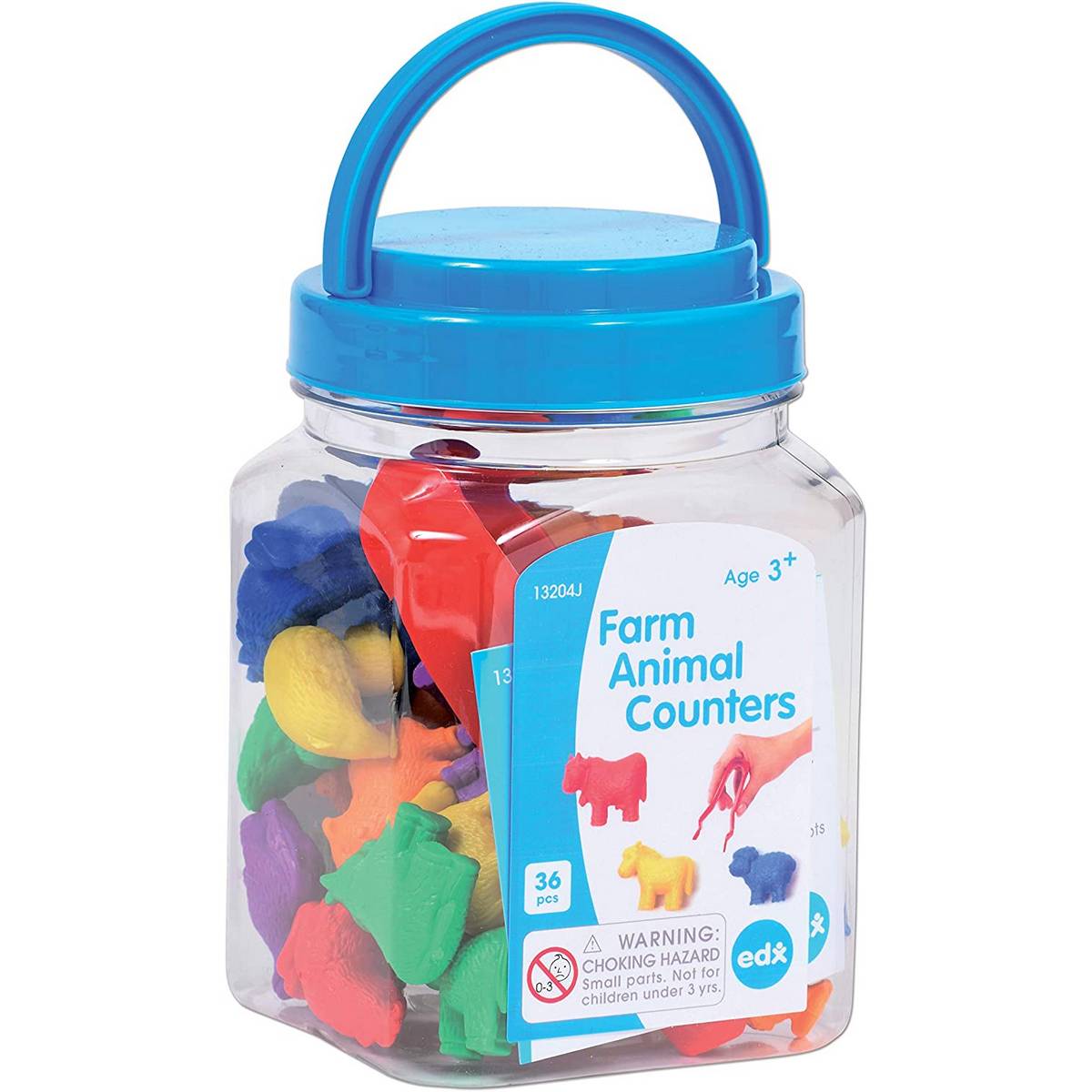 Edx Farm Animal Counters Jar Of 36 - ABC School Supplies
