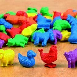Edx Farm Animal Counters – Set Of 72 - ABC School Supplies