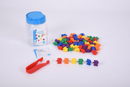 Edx Small Bear Counters Jar & Tweezers Pack Of 60 - ABC School Supplies