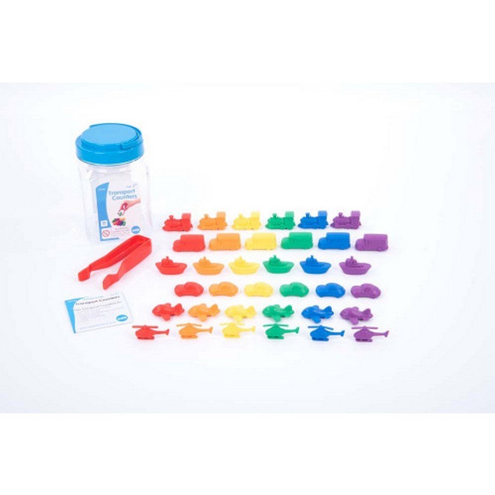 Edx Transport Counters Jar - Pack Of 30 - ABC School Supplies