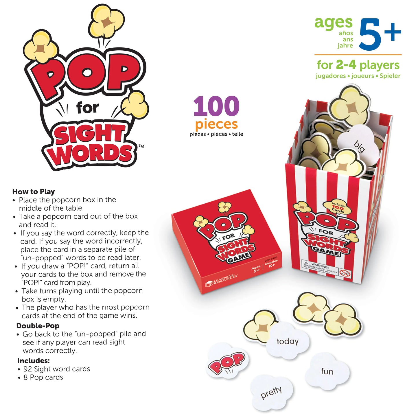 Learning Resources Pop For Sight Words® Game