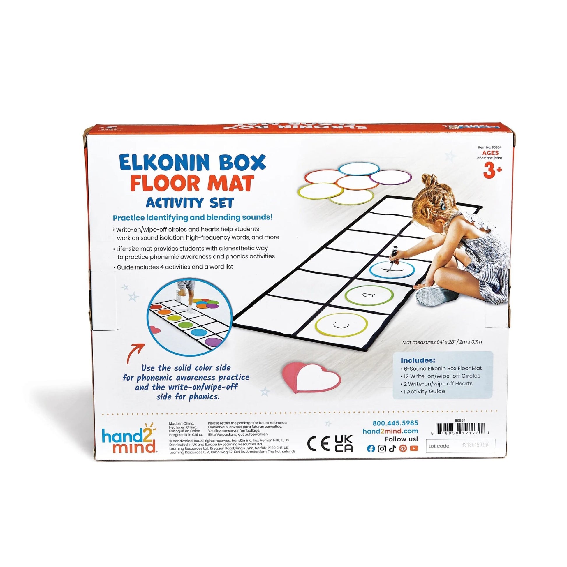 Elkonin Box Floor Mat Activity Set - ABC School Supplies
