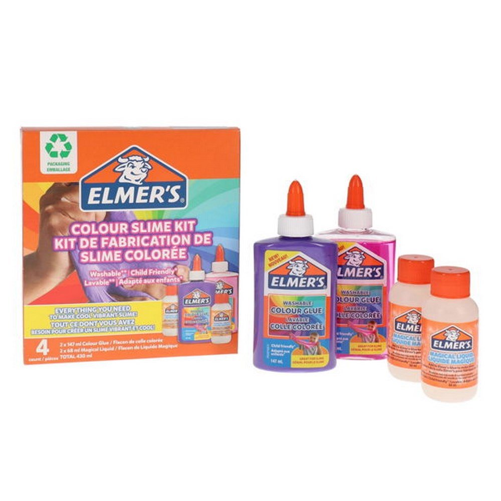 Elmers Colour Slime Kit 4 pieces - ABC School Supplies
