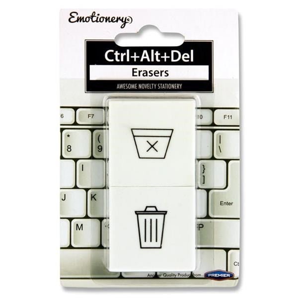 **Emotionary Card 2 Delete Computer Key Erasers - ABC School Supplies