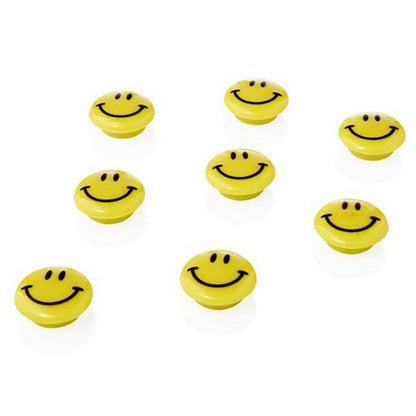 Emotionery Round Smiley Magnets 20Mm Pack Of 8 - ABC School Supplies