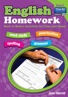 English Homework Book D - ABC School Supplies
